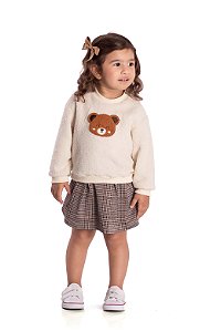 Conjunto Infantil Peluciado Ursinho Nini Bambine