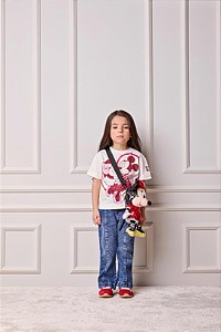 Blusa Infantil Minnie E Mickey Vermelho Anime
