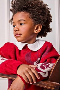 Tricot Infantil Minnie  Vermelho Anime