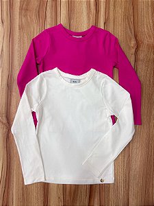 Blusa Basica Infantil Pink Bimbi