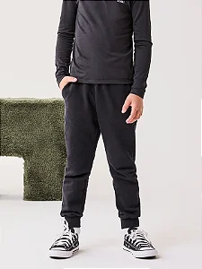 Calça De Moletom Preto Bimbi