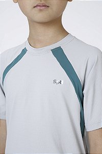 Camiseta Esportiva Lucas Cinza/verde Siri