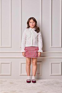 Camisa Infantil Com Borboleta Off White Anime