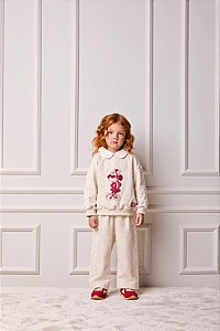 Conjunto De Moletom Renda Infantil Minnie Anime