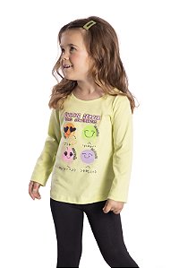 Blusa Infantil Cultive Flores