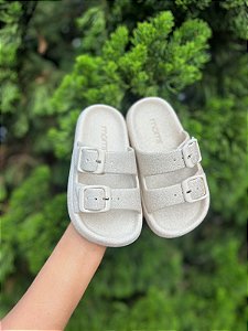 Papete Infantil Zuri Feminino Momi Gliter Bege