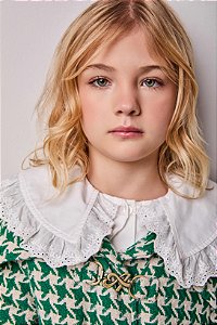 Camisa Infantil Tricoline Off White Anime