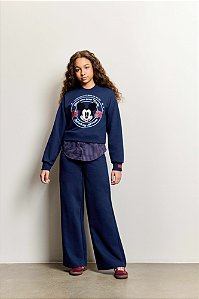 Blusa Mickey Listrado Navy Marinho I Am