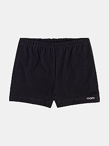 Shorts Infantil Malha Preto Momi