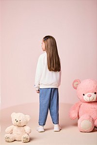 Blusa Daisy Com Laco Jeans Momi