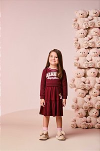Vestido Infantil Tricot Cranberry Juice Momi