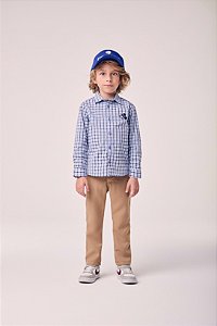 Camisa Casual Infantil Xadrez Mickey Youccie