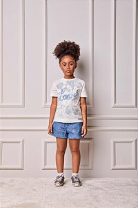 Blusa Infantil Minnie Azul Anime