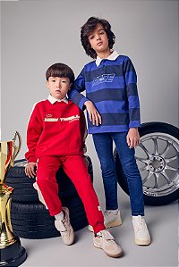 Conjunto De Moletom Infantil Vermelho Youccie