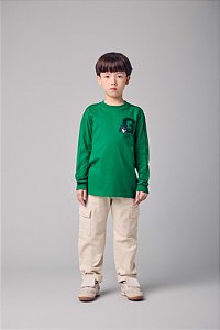 T-shirt Infantil Com Patch Disney Verde Youccie