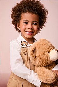 Camisa Infantil Com Patchs Off White Momi