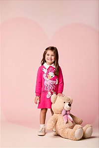 Vestido Infantil Daisy New Pink Momi