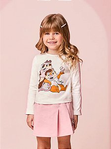 Conjunto Infantil Tico E Teca Shorts Saia Momi