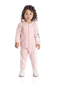 Conjunto De Moletom Rosa Barbie Jaca Lele