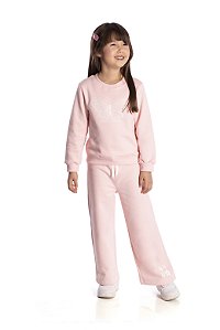 Conjunto De Moletom Borboleta Rosa Barbie Jaca Lel
