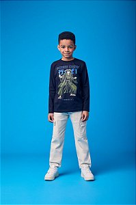Calca Com Bolso Infantil Off White Youcci