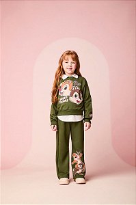 Conjunto De Moletom Infantil Verde Tico E Teco Mom