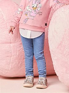 Calca Jeans Infantil Strass Jeans Momi