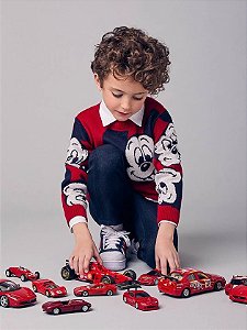 Casaco De Trico Disney Mickey Vermelho Youccie
