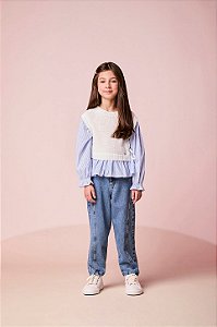 Colete Tricot Com Camisa Off White Anime