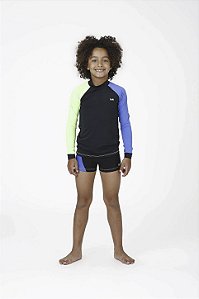 Blusa Protecao Kids Lucca Manga Cores Siri