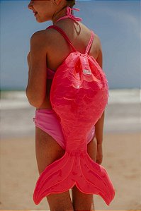 Mochila Sereia escamas Siri Kids