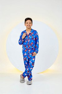 Pijama Infantil Suede Homem Aranha Vivo Vermelho