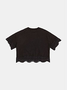 Blusa Com Renda Preto Authoria