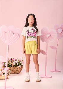 Blusa Hello Kitty Com Strass Momi