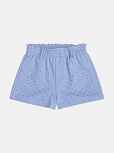 Shorts Infantil Com Strass Lilas Momi