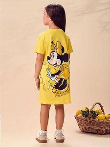 Vestido Infantil Mickey Amarelo Solar Anime