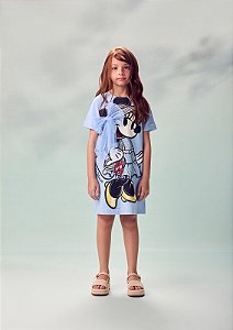 Vestido Infantil Minnie Azul Frances Anime