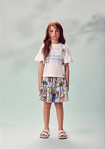 Conjunto Infantil De Saia Selos Anime