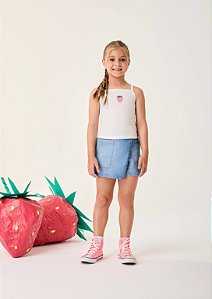 Regata Infantil Morango Off White Bimbi