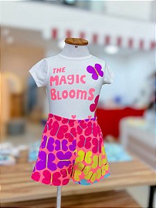 Conjunto Infantil Saia Borboletas Bimbi