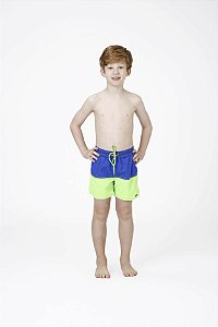 Short Kids Andre Azul/verde Fluor Siri