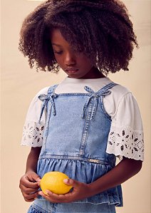 Blusa Infantil Mangas Laise Perola Anime