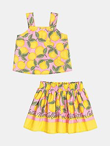 Conjunto Infantil Fruit Bear Limão Momi