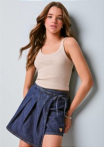 Short Saia Jeans Pregas Authoria