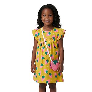 Vestido Infantil Morangos Jaca lelé