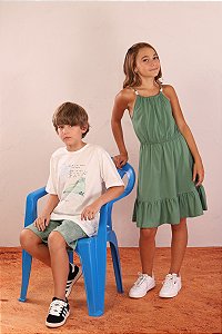 Vestido Juvenil Verde Jaca lelé
