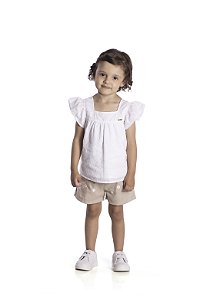 Conjunto Infantil Laise Florzinhas Nini Bambine