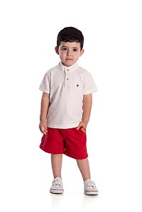 Conjunto Infantil Polo E Bermuda Nini Bambine
