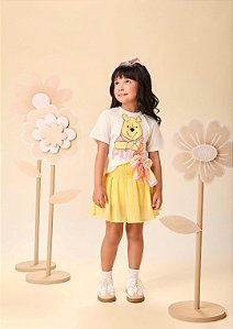 Conjunto Infantil Pooh Com Saia Momi
