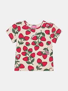 Blusa Infantil Morango Momi